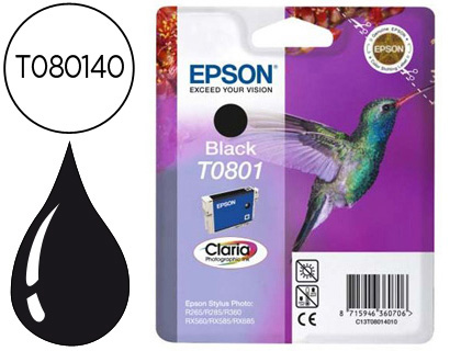 Cartouche d'encre original epson c13t08014011 340 p noir