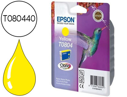 Cartouche d'encre original epson c13t08044011 640 p jaune