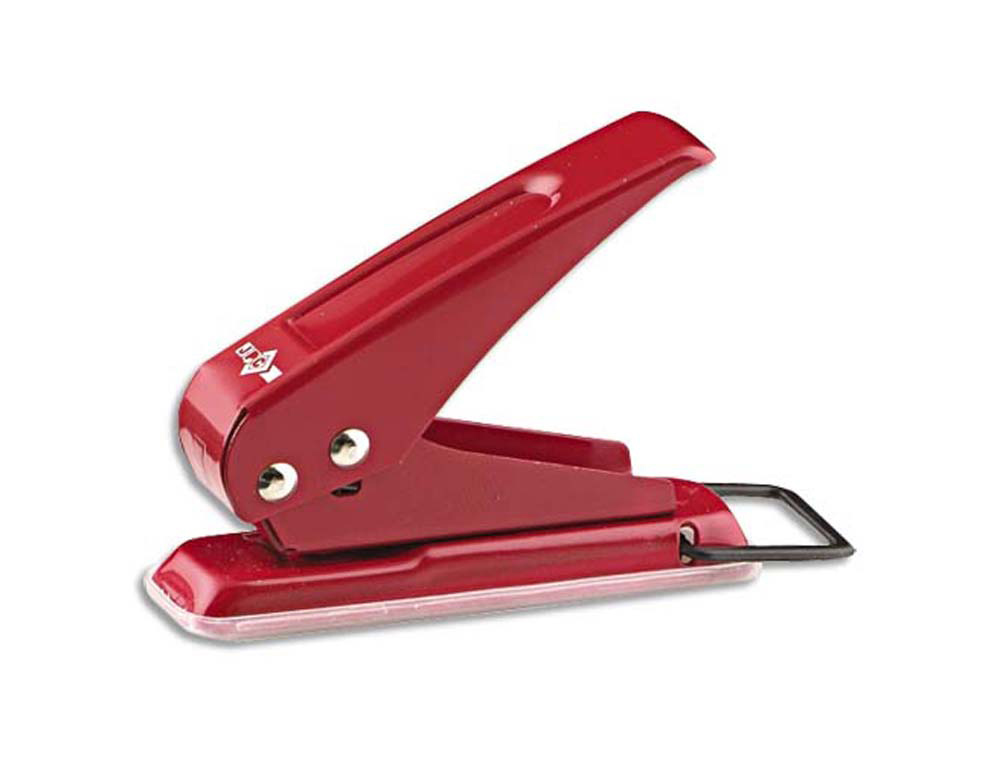 Perforette wonday 1 trou capacité perforation 20f coloris rouge ou bleu 93x25x70mm