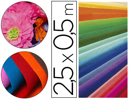 Papier crépon clairefontaine densité crêpage 60% 40g/m2 50cmx2.5m unicolore blanc pochette 10f