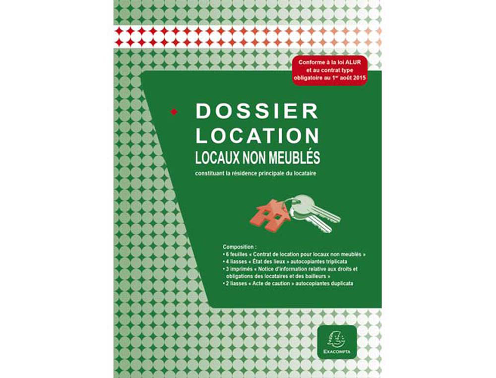 Contrat location locaux exacompta vacants non meublés dossier complet
