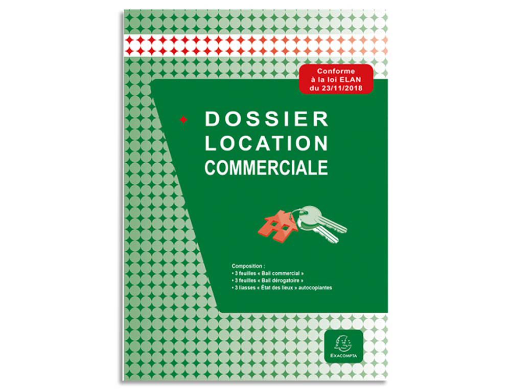Contrat location commerciale exacompta dossier complet bail 9 ans bail moins 2 ans