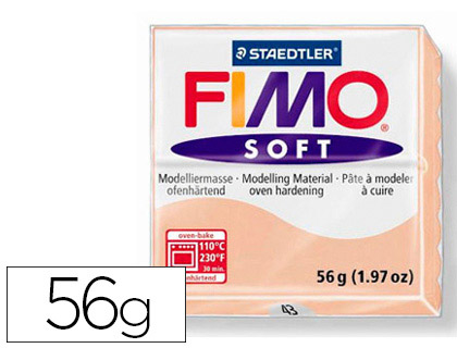 Pâte à modeler fimo soft coloris chair clair pain 57g