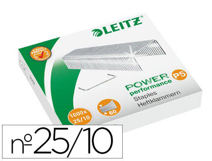 Agrafe esselte modèle 25/10 spécial agrafeuse 5552 capacité agrafage 60f boîte 1000 unités