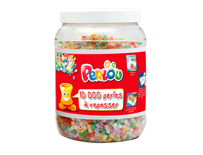 Perle à repasser graine créative 15 coloris assortis pot 10000 unités