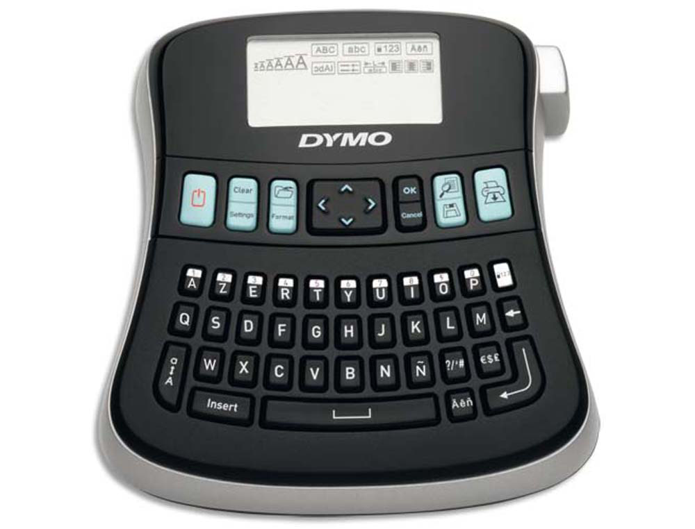 Titreuse dymo label manager 210d écran 180dpi clavier azerty 2 lignes 7 styles 6 tailles caractères 132 symboles 435g