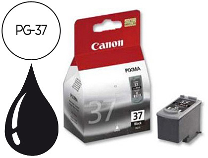 Cartouche d'encre original canon pg-37 220 p noir
