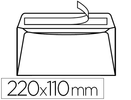 Enveloppe gpv green dl 110x220mm 75g adhésive coloris blanc boîte 500 unités