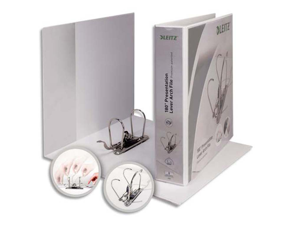 Classeur levier esselte a4+ polypropylène personnalisable dos 75mm maxi ouverture 2 poches personnalisation extérieure