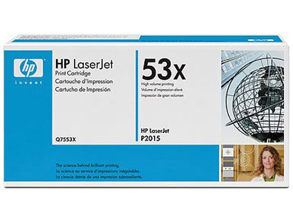 Toner laser original hp q7553x 7000 p noir