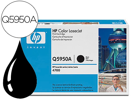Toner laser original hp q5950a 11000 p noir
