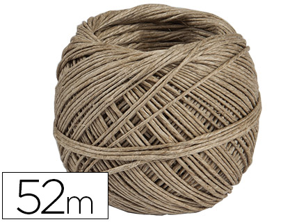 Ficelle chanvre 50g coloris marron bobine 52m