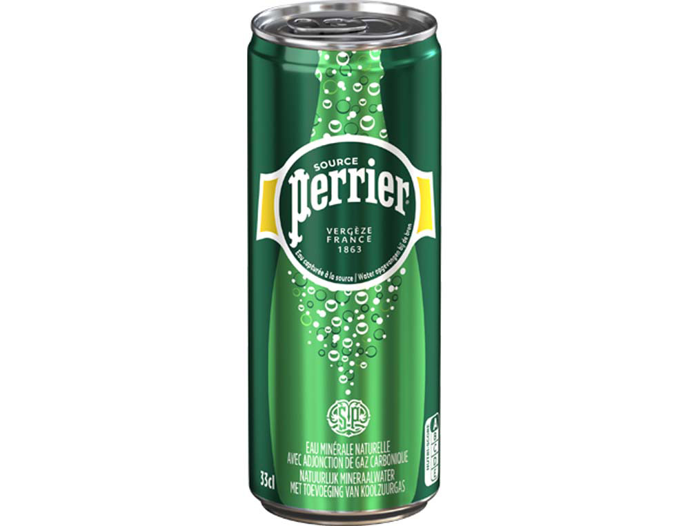 Eau gazeuse perrier canette 33cl