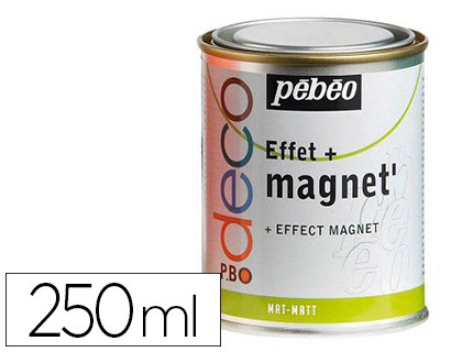 Peinture magnet pébéo base magnétique tous supports pot métal 250ml