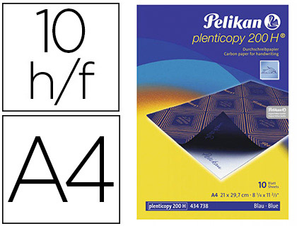 Papier carbone pelikan a4 210x297mm écriture manuscrite pochette 10 feuilles