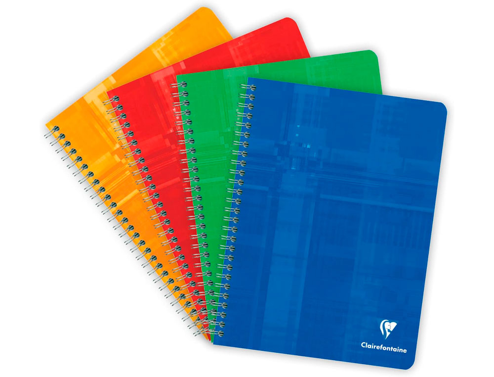 Cahier clairefontaine papier vélin velouté couverture pelliculée reliure intégrale a5+ 17x22cm 100 pages 90g séyès