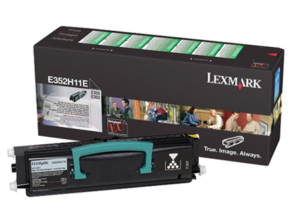 Toner laser original lexmark e352h11e 9000 p noir