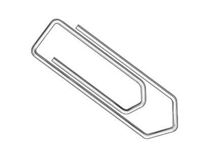 Trombone q-connect galvanisé 32mm boîte carton 100 unités