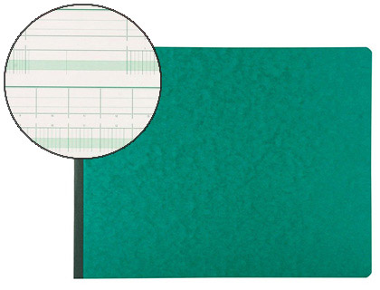 Manifold comptable exacompta piqué tête paresseuse 297x380mm horizontal 35 lignes 80 pages 32 colonnes/2 pages