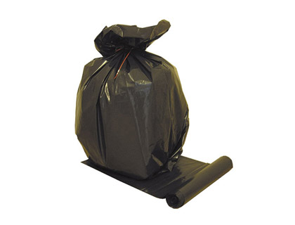 Sac poubelle polyéthylène basse densité standard 100l 35 microns coloris noir paquet 20 unités
