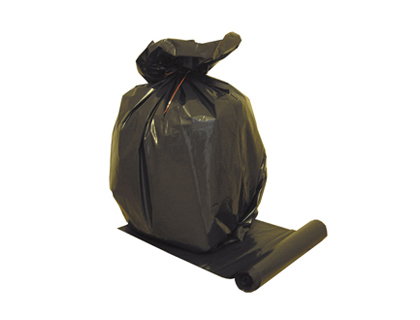 Sac poubelle polyéthylène basse densité standard 130l 45 microns coloris noir paquet 20 unités