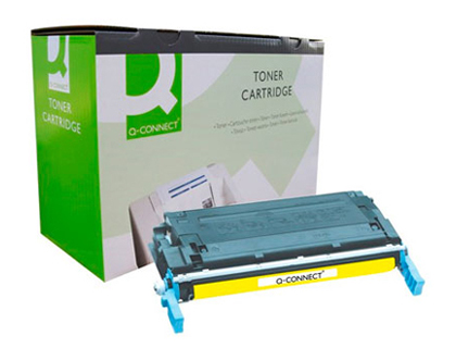 Toner laser compatible q-connect hp c9722a 8000 p jaune