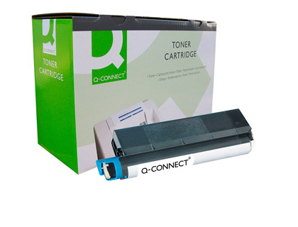 Toner laser compatible q-connect oki 42127408 5000 p noir