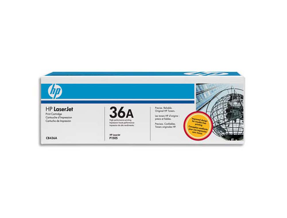 Toner laser original hp 36a 2000 p noir