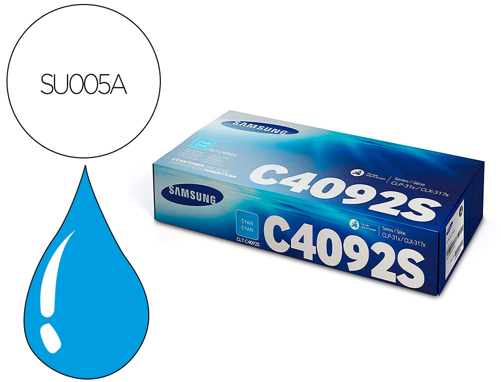 Toner laser original samsung clt-c4092s 1000 p cyan