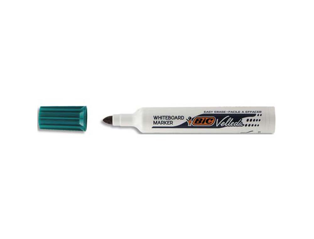 Marqueur bic velleda 1711 effaçable pointe ogive tracé 2mm corps plastique encre cétone vert
