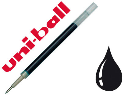 Recharge uni-ball roller rt 207 rt 207 premier largeur moyenne coloris noir