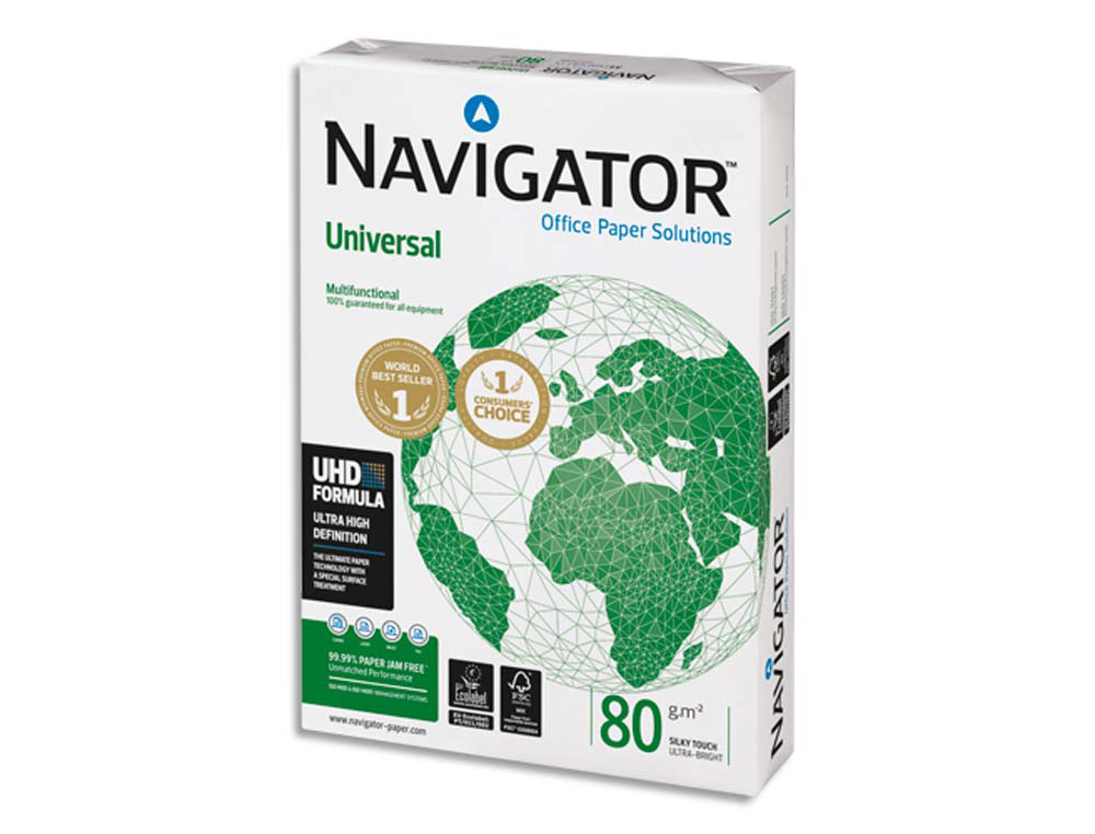 Papier navigator multifonction universal a4 80g blancheur 169 opacité 95 rigidité 120 qualité supérieure 500 feuilles
