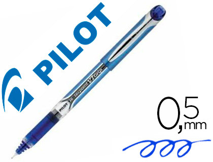 Stylo pilot v7 grip écriture moyenne 0.5mm clip métal grip préhension niveau encre liquide visible 1600m écriture bleu