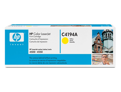 Toner laser original hp c4194a 6000 p jaune