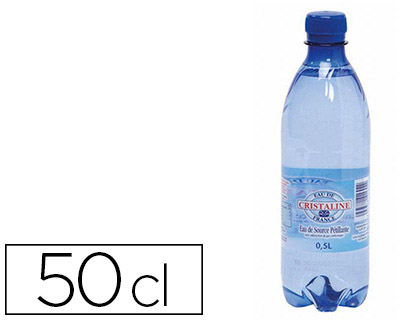 Eau gazeuse cristaline bouteil le 50cl
