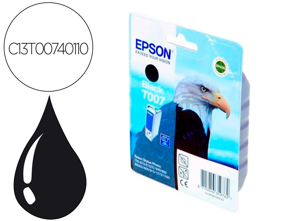 Cartouche d'encre original epson c13t00740110 540 p noir