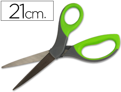 Ciseaux q-connect économiques avec grip 210mm anneaux caoutchouc