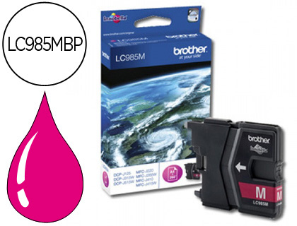 Cartouche d'encre original brother lc985m 260 p magenta