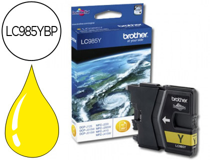 Cartouche d'encre original brother lc985y 260 p jaune