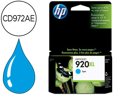 Cartouche d'encre original hp 920xl 700 p cyan