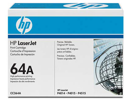 Toner laser original hp 64a 10000 p noir