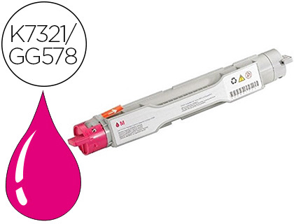 Toner laser original dell k7321/gg578 8000 p magenta