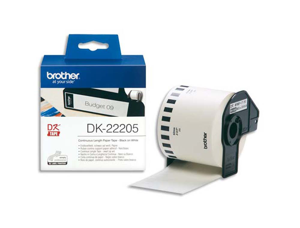 Etiquette brother dk22205 62x305mm pour imprimantes ql