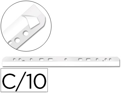 Bande perforée q-connect adhésive 295mm classement documents a4 210x297mm sachet 10 unités