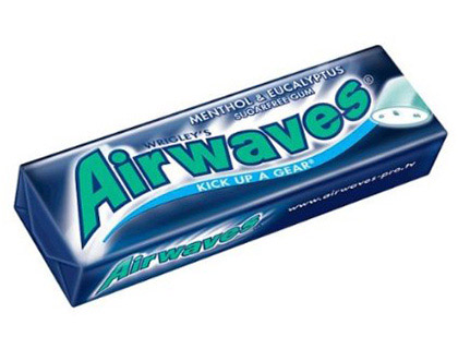 Chewing-gum airwaves menthe/eucalyptus 10 dragées