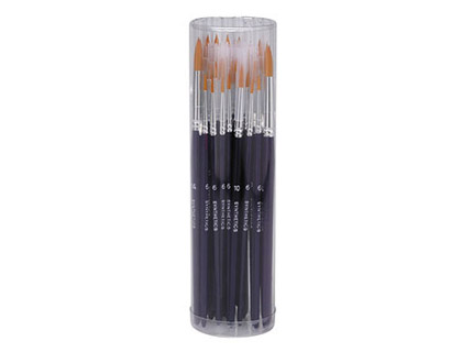 Pinceau pébéo schoolpack synthétique rond 10 unités x 3 tailles différentes 6 10 et 14 lot 30 unités