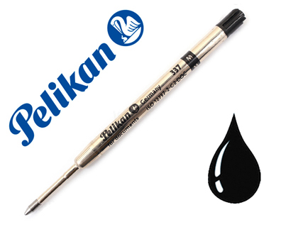 Recharge pelikan stylo-bille métal largeur moyenne coloris noir