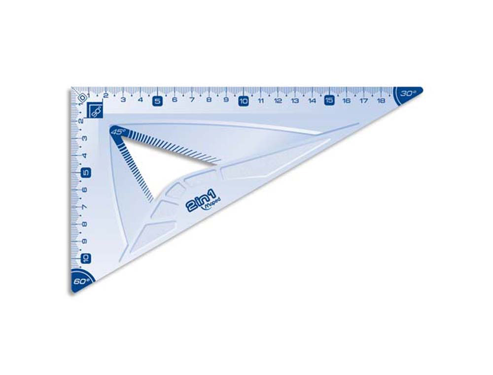 Équerre maped flex 60 degrés graduée 21cm incassable