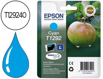 Cartouche d'encre original epson c13t12924011 500 p cyan