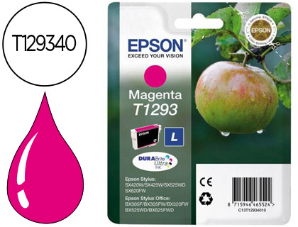 Cartouche d'encre original epson c13t12934011 500 p magenta